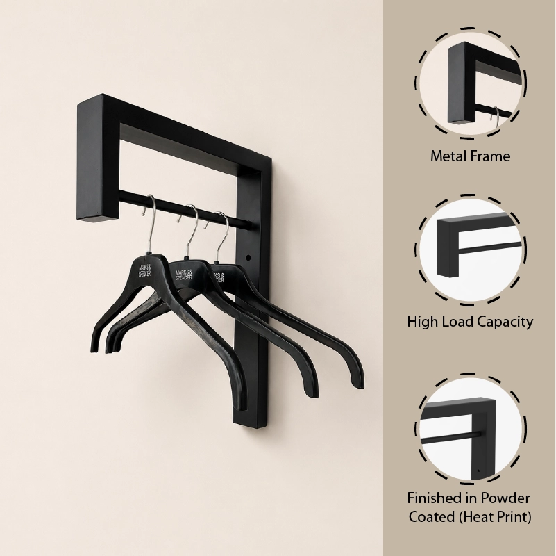 Wall Mounted Clothes Hanger - Image 3