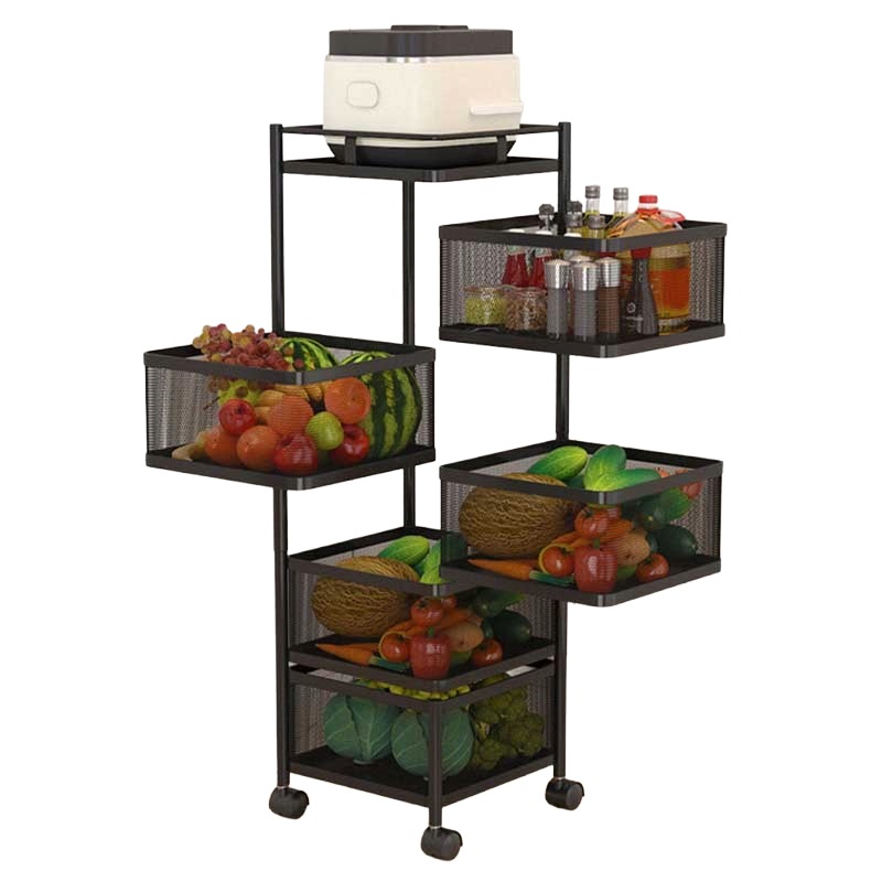 5 Layer Square Shape Kitchen Rack - Image 3